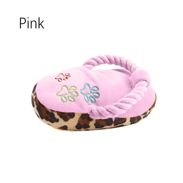 Funny Pet Dog Toys Plush Slippers Bite Chicken Leg Shoe Shape Small And Medium-Sized Dog Outdoor Training Cat Relieve Anxiety