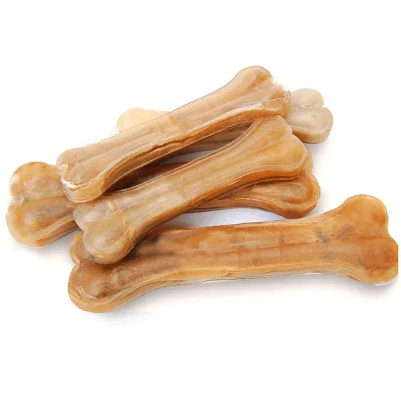 Bite Resistant Cowhide Bone for Puppy, Clean Teeth, Pet Dog Snack Food for Small Medium Large Dogs, Pitbull Chew Pets Supplies