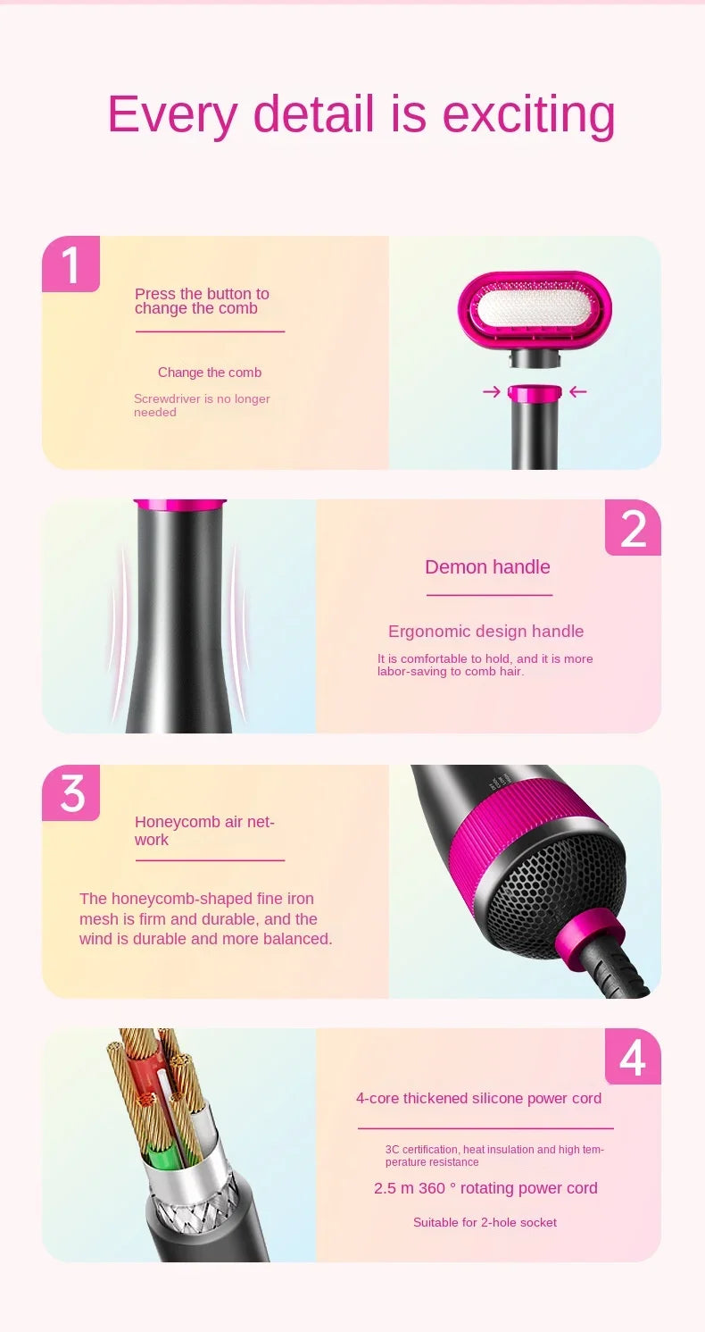 Pet Hair Dryer Soft Combing Integrated Small and Medium-sized Cat and Dog Hair Dryer Dog and Cat Blow Drying Silent Hair Drying