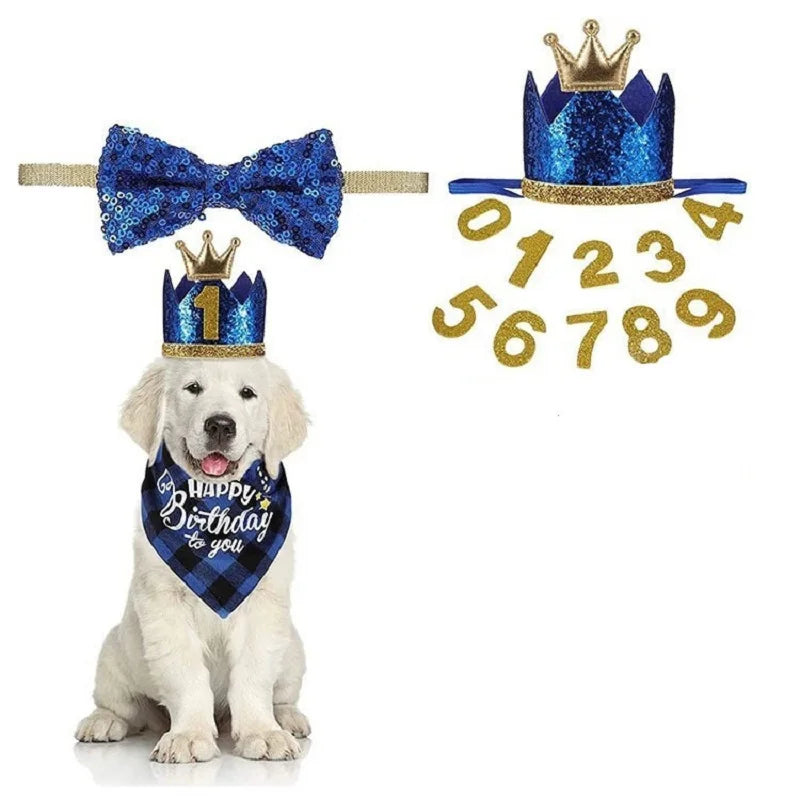 Dog Birthday Party Supplies Dog Triangle Scarf Decoration Pet Dog Costume Bandage Scarf Pet Product Chihuahua Dog Accessories