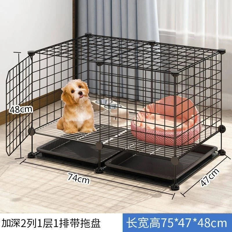 Simple Iron Indoor Dog House – Creative Pet Fence & Kennel Cage