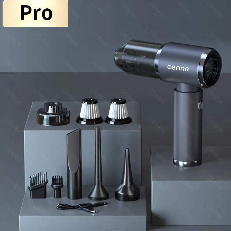 CENRR 210000PA 迷你車用吸塵器無線強力吸塵器汽車清潔器手持便攜式吸塵器清潔機