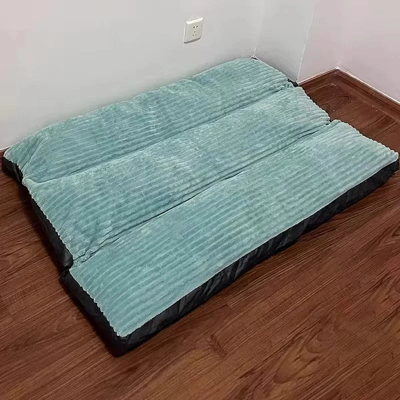 柔軟寵物狗床冬季保暖狗睡墊燈芯絨寵物墊適用於小型中型大型犬可拆式小狗床寵物用品