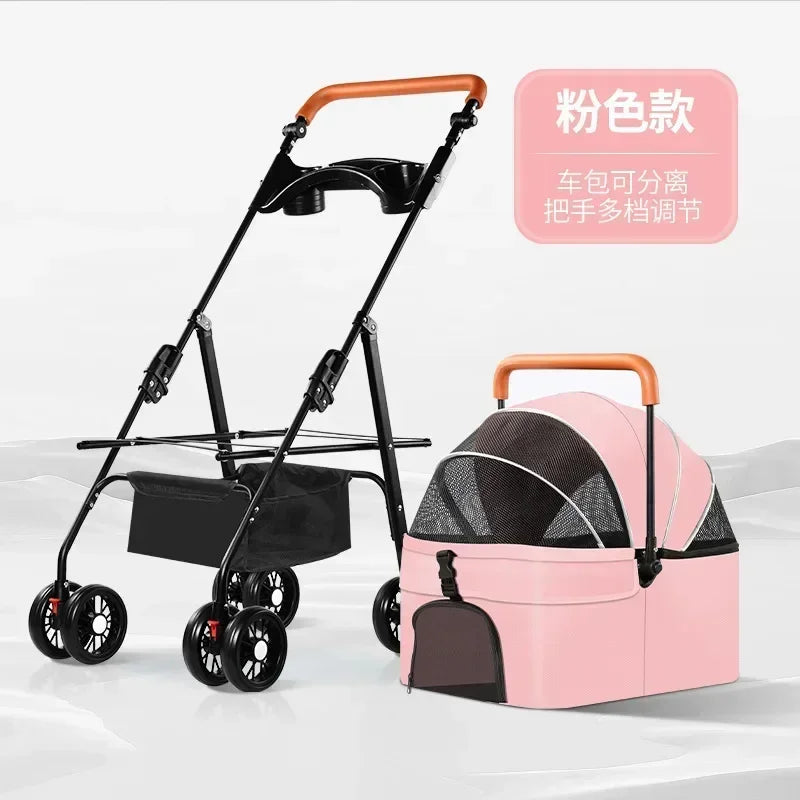 寵物推車狗貓大型犬小型犬外出寵物推車戶外旅行輕便可折疊