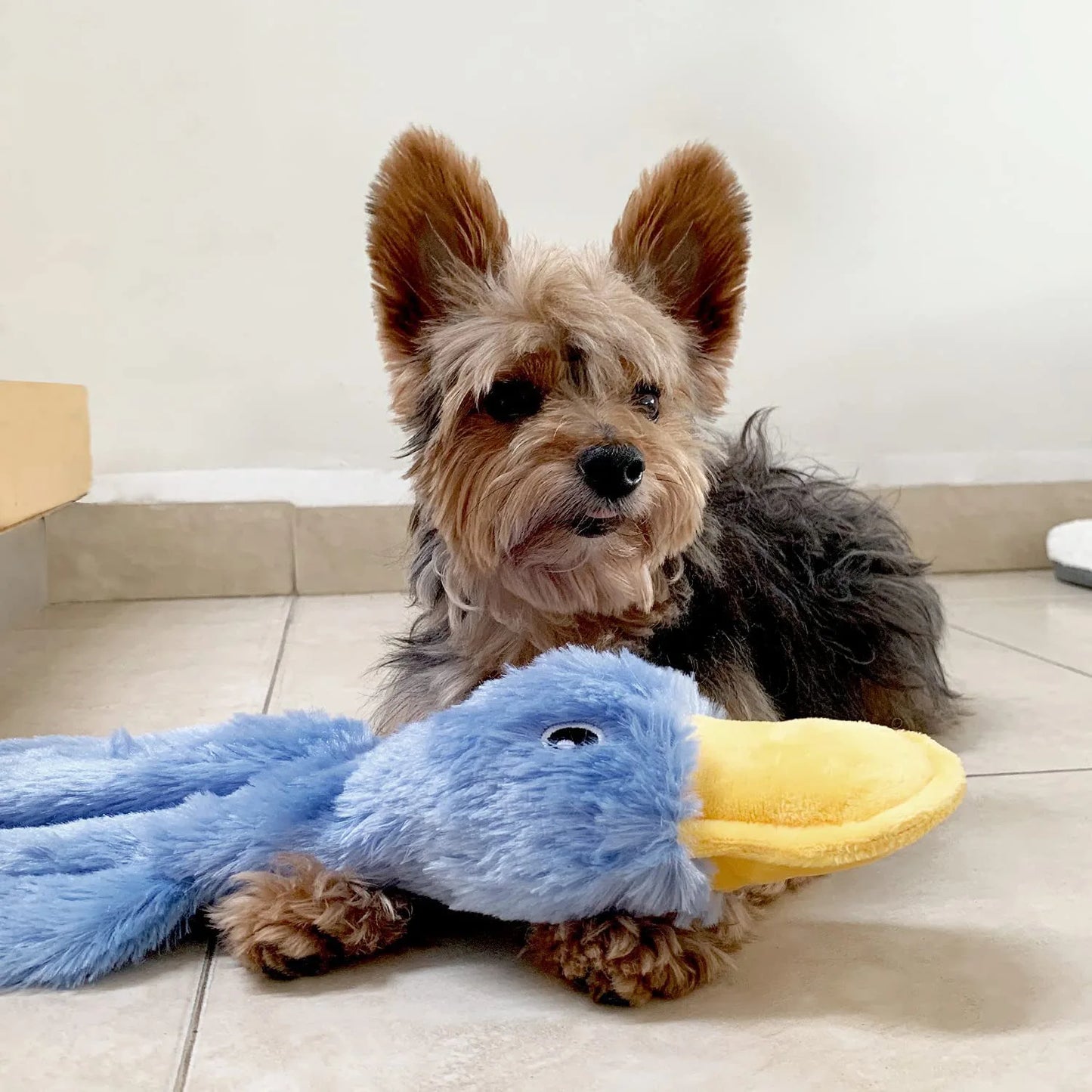 Dog Plush Sound Toys Yellow Duck Puppy Squeaky Interactive Stuffed Toy Bite Chewing Rattle Pet Supplies For Indestructible Dogs