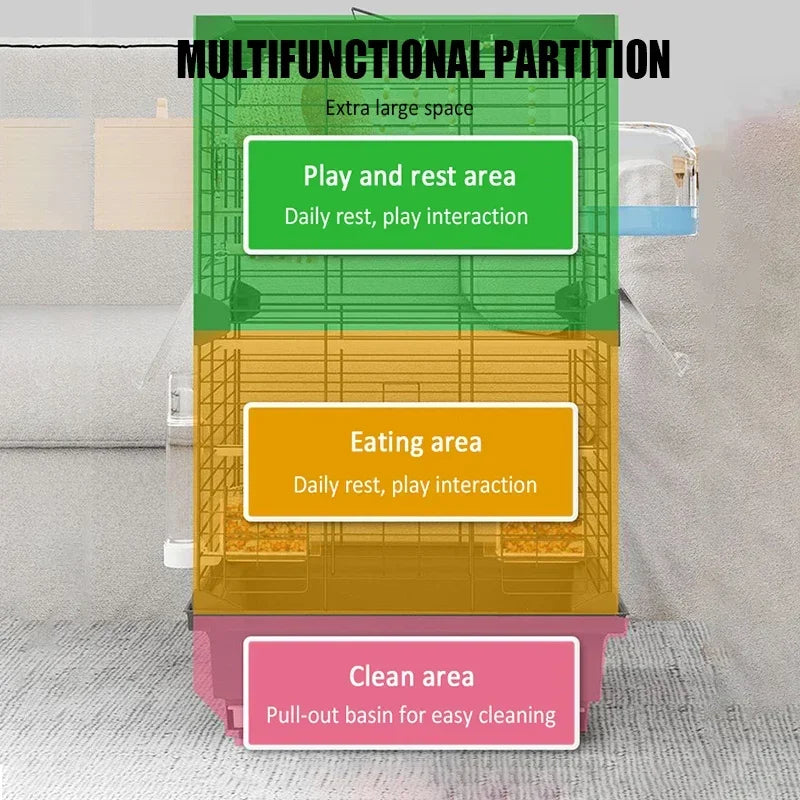 大型鳥籠立式觀賞鳥籠易於清潔大空間房屋繁殖鳥類飛行籠家用籠子鸚鵡窩