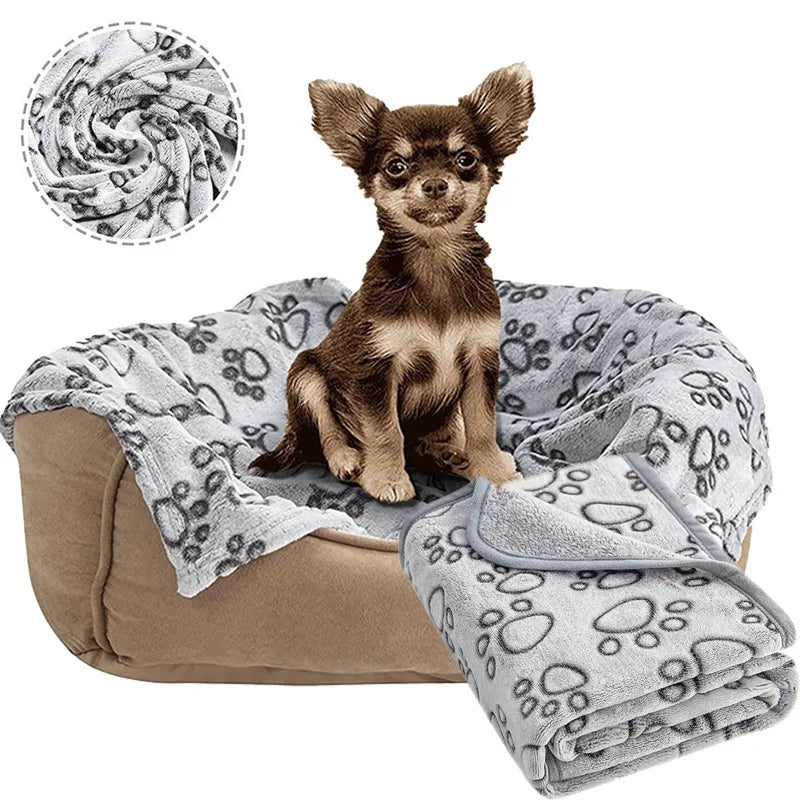Flannel Pet Sleeping Blanket – Soft, Warm & Breathable Dog & Cat Cover
