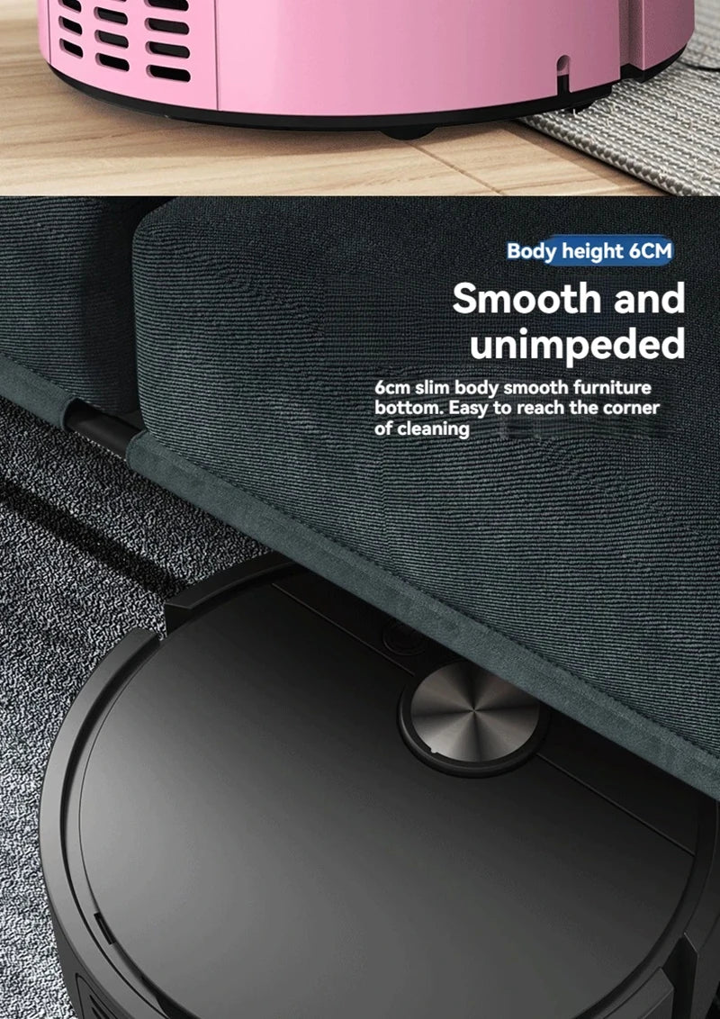 小米米家三合一智慧掃地機器人吸塵器 4000Pa 強勁吸力 易於使用 適用於硬地板 寵物毛髮 地毯 新品