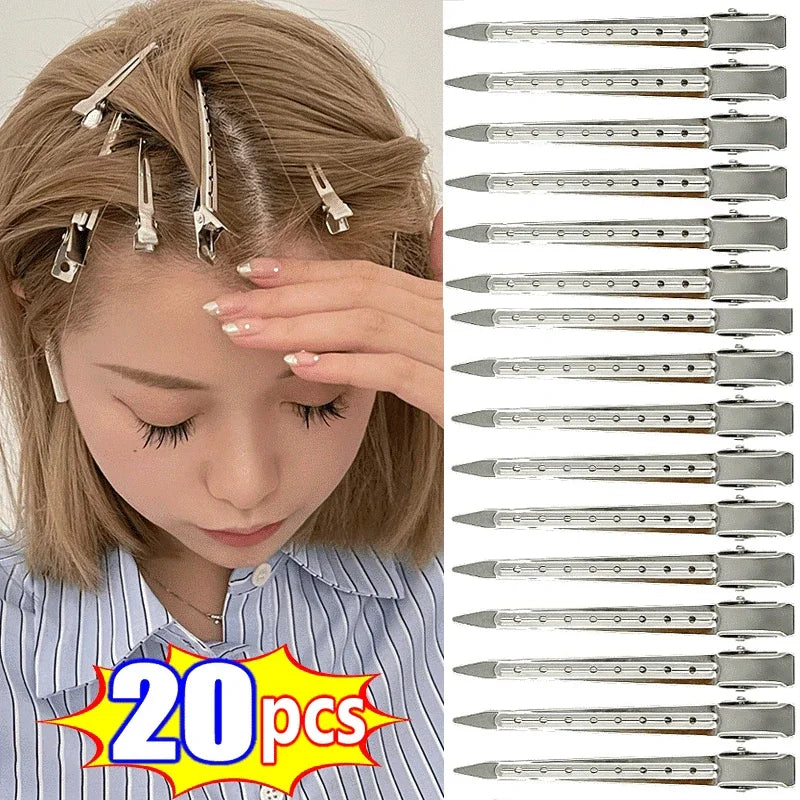女士護髮夾金屬鋼美髮分區夾理髮師剪髮造型工具髮根蓬鬆髮夾