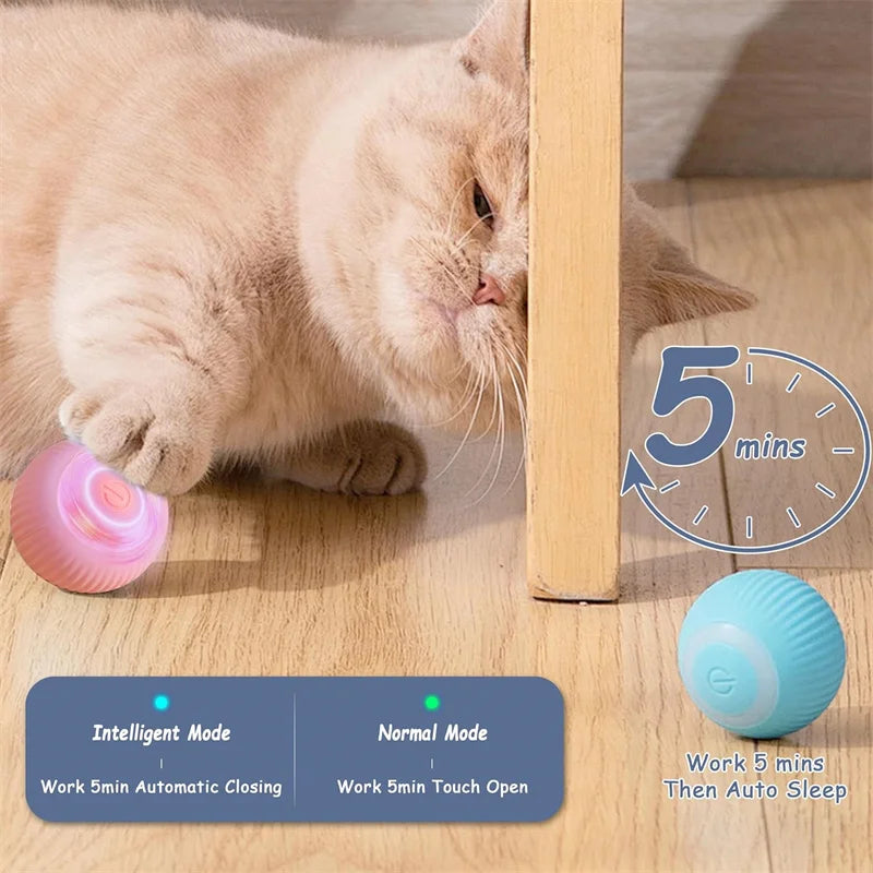 Smart Dog Toy Ball – USB Auto Moving Pet Ball for Dogs & Cats