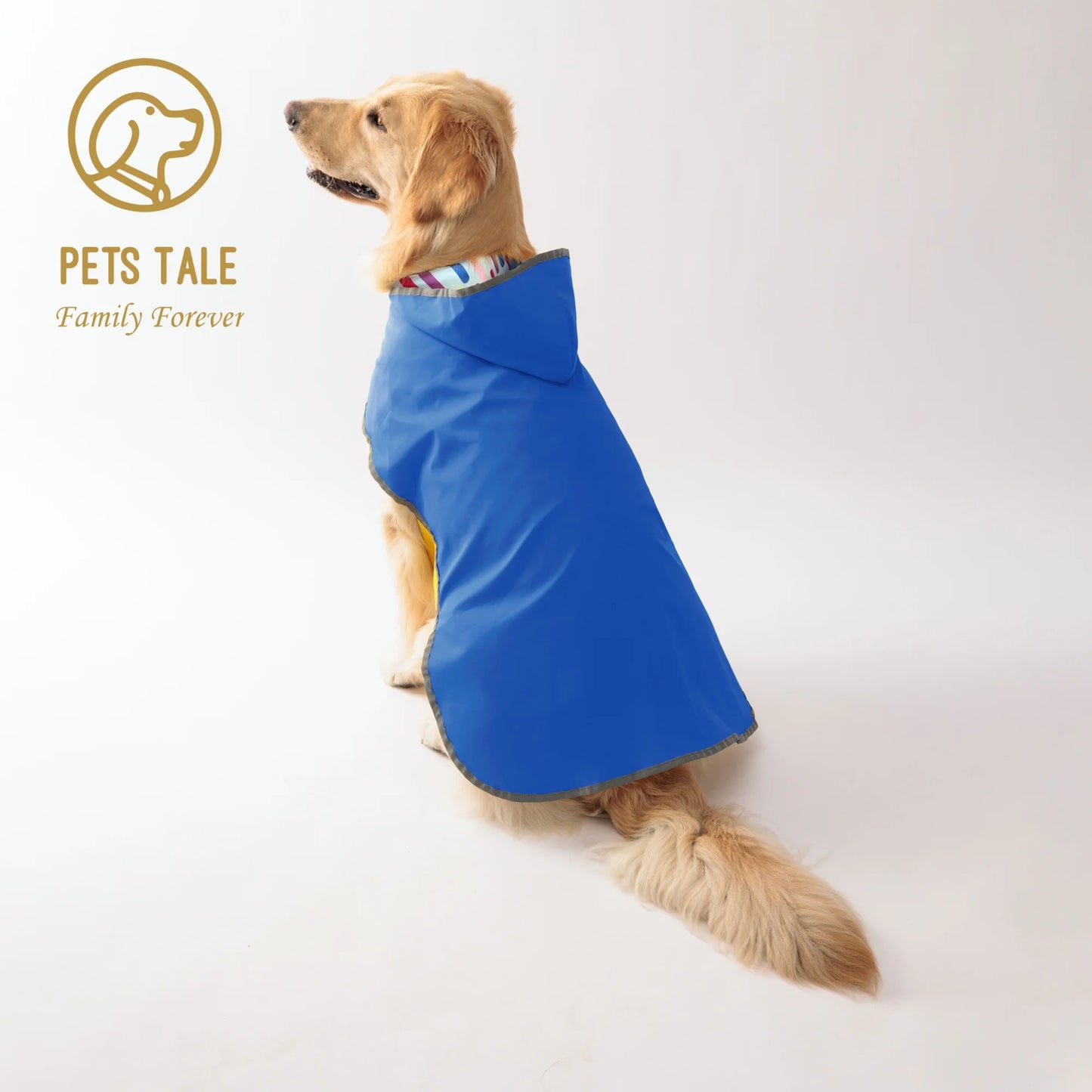 Keep Your Pup Dry & Stylish: Double-Layer Yellow Raincoat With Two-Way Wear!