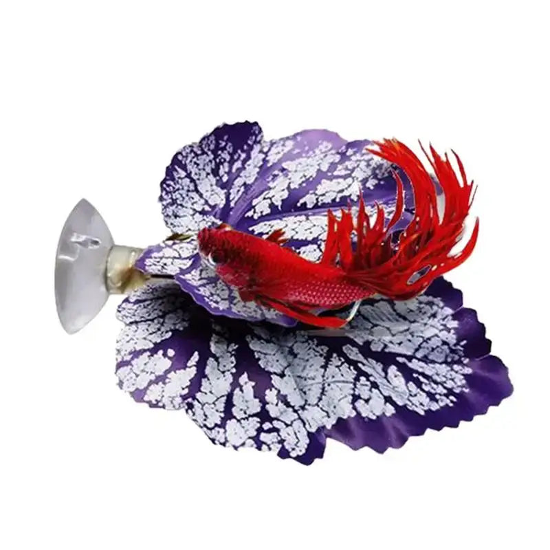 鬥魚葉吊床魚缸配件鬥魚葉床墊植物葉墊魚產卵場繁殖休息床