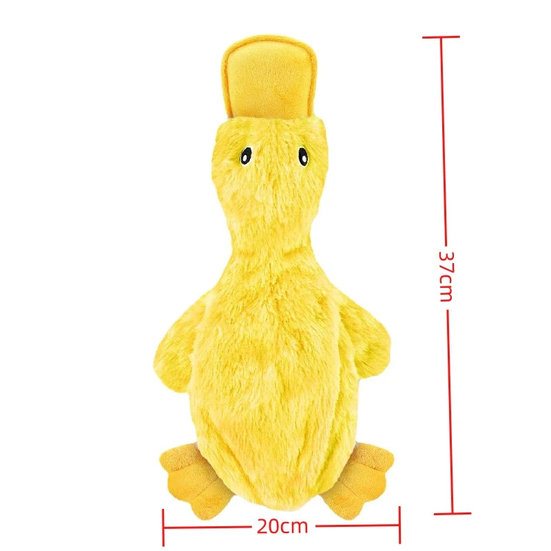 Dog Plush Sound Toys Yellow Duck Puppy Squeaky Interactive Stuffed Toy Bite Chewing Rattle Pet Supplies For Indestructible Dogs