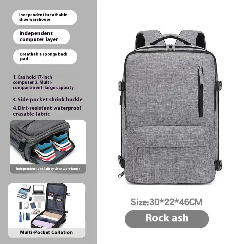 筆記型電腦包女士大容量旅行背包 Easyjet 隨身行李包 45x36x20 背包 Ryanair 40x20x25,男士登機背包