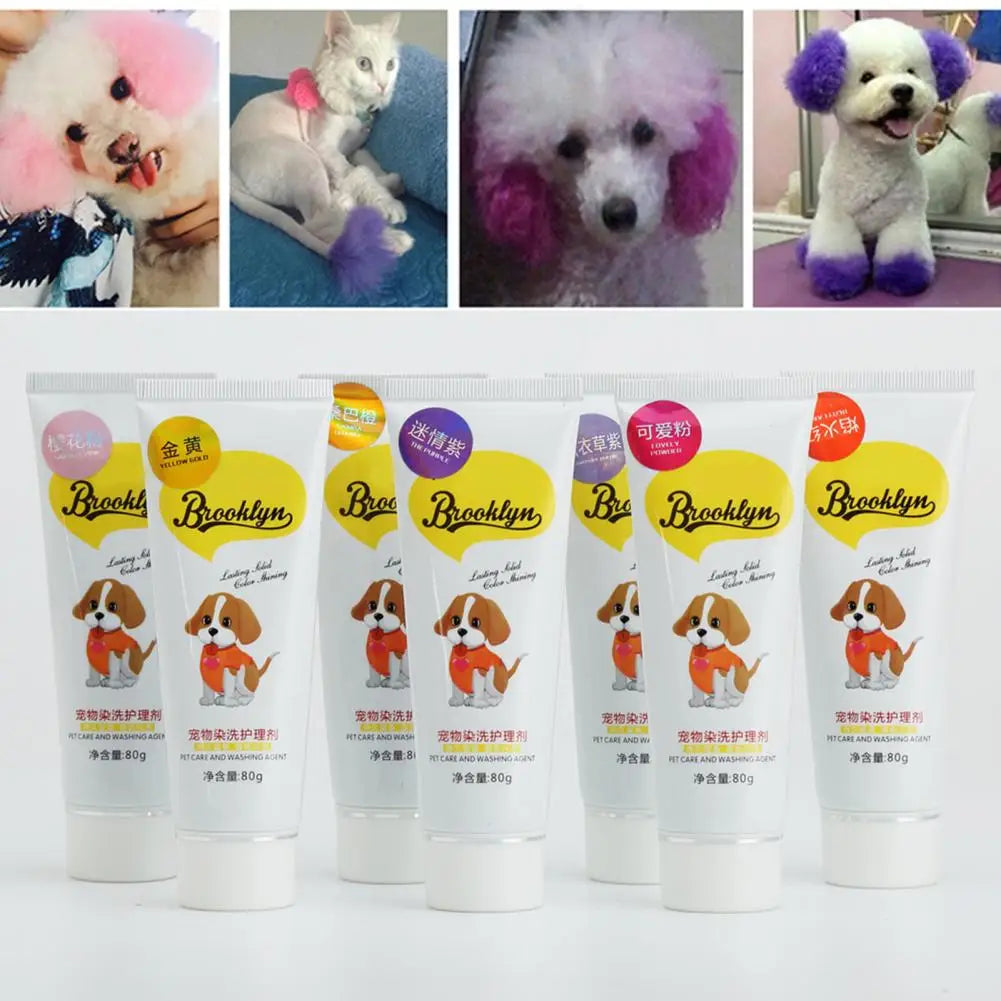 pet hair dye, dog hair dye, cat hair dye, safe pet dye cream, colorful pet hair color, semi permanent pet dye, non fading dog hair dye, diy pet hair coloring, pet grooming dye, vibrant pet hair color