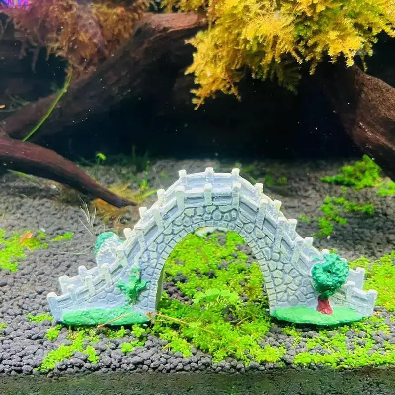 假魚缸水橋裝飾 PVC人造橋裝飾 無毒裝飾物 水族箱配件