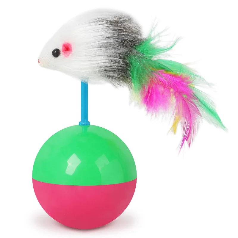 新貓玩具組老鼠不倒翁趣味逗貓狗自高玩具寵物用品套裝玩具逗貓玩具