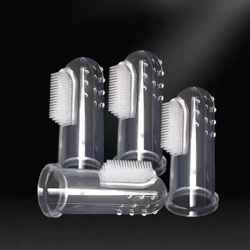 Silicone Pet Finger Toothbrush for Dogs & Cats Teeth Care