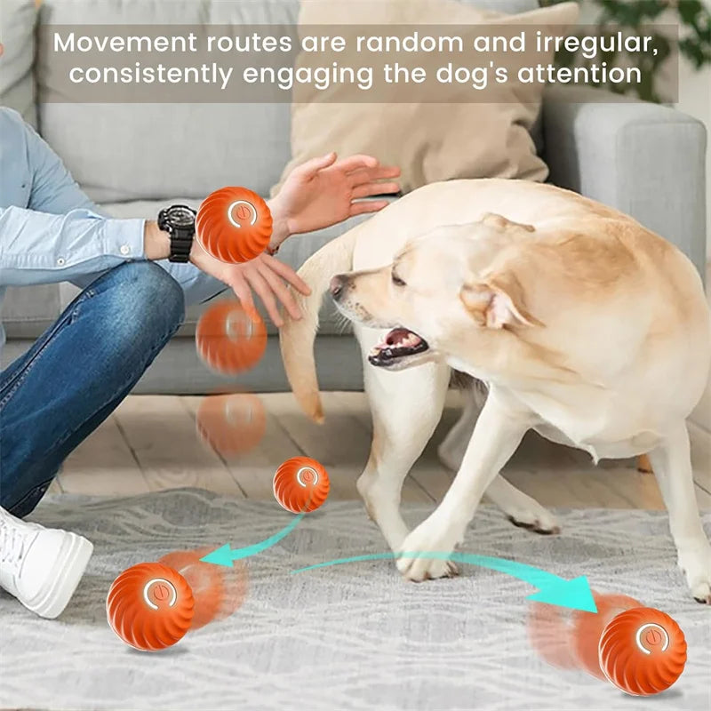 Smart Dog Toy Ball – USB Auto Moving Pet Ball for Dogs & Cats