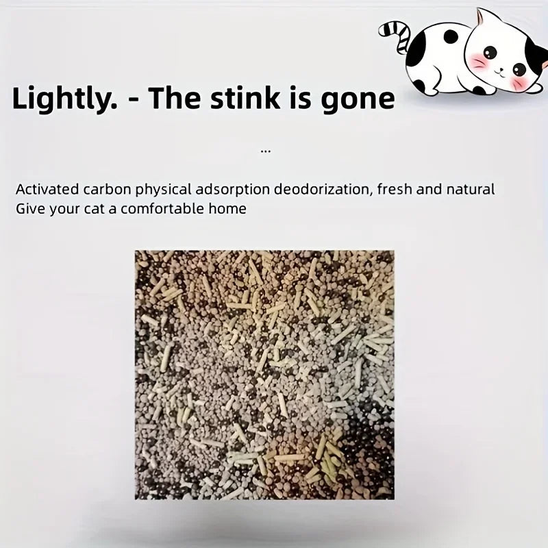 貓用除臭珠 貓廁所吸收除臭珠 適用於貓砂盆 6 種口味芳香貓砂 寵物清潔用品