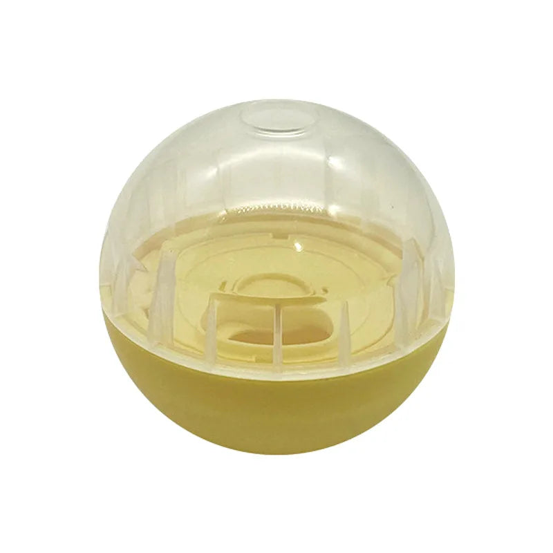 IQ Treat Ball 狗狗零食分配器玩具球互動狗狗玩具 - 4吋狗糧玩具刺激,慢速餵食器