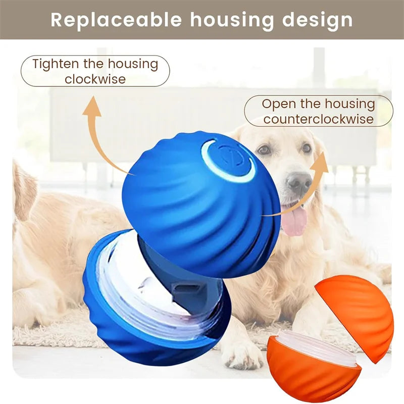 Smart Dog Toy Ball – USB Auto Moving Pet Ball for Dogs & Cats