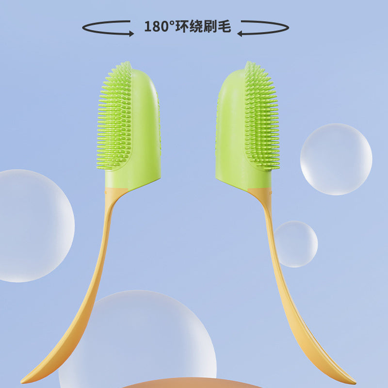狗狗牙齒清潔刷護理指套貓狗口腔清潔牙刷工具矽膠狗貓手指牙刷用品寵物用品