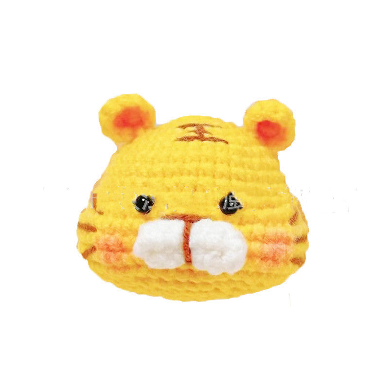 Red Embroidery New Product Handmade Crochet Knitting Doll DIY Beginner Learning Crochet Woolen Material Bag