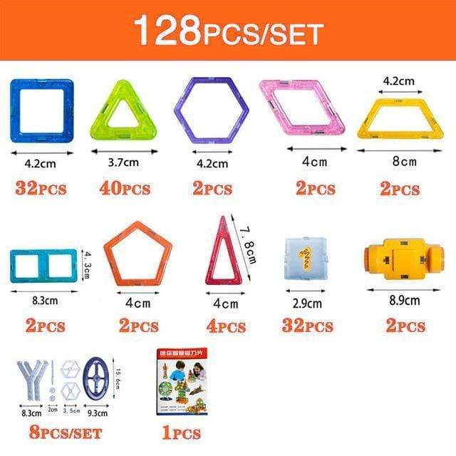 兒童磁性積木 DIY 磁鐵玩具