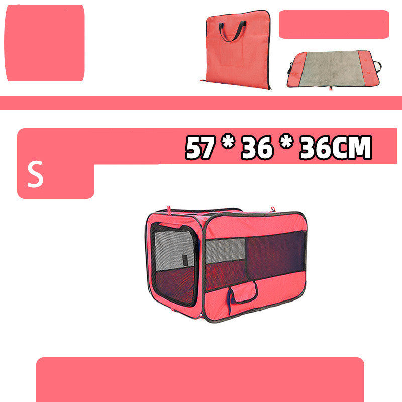 ペット旅行用キャリーバッグ ポータブルペットバッグ 折りたたみ式ファブリックペットキャリア旅行用キャリーバッグ ペットケージ用 ロック式安全ジッパー付き