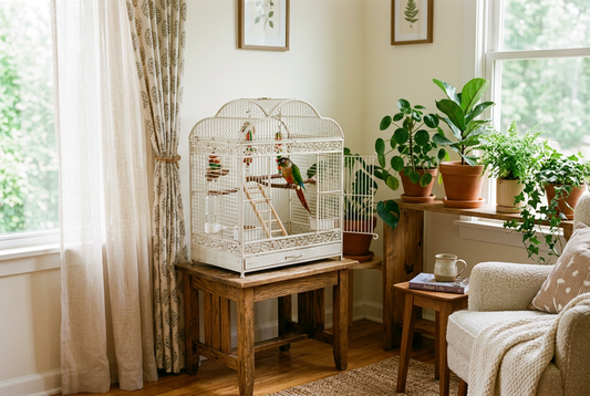 Pet Bird Cage Placement: Light, Airflow and Quiet