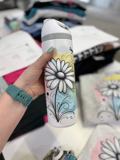 ST Designs- If you can dream it Water Bottle -24 oz sip and chug lid stainless steel