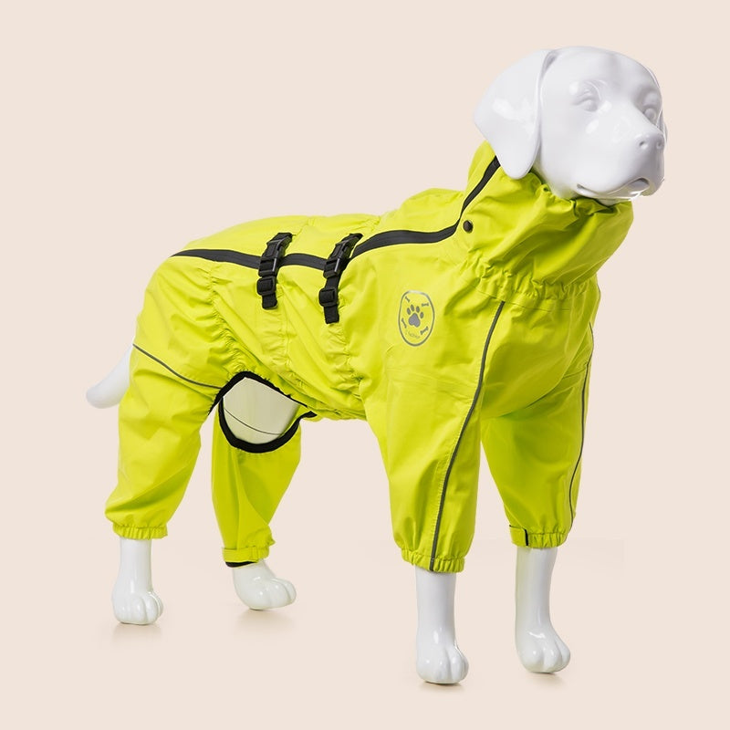 Medium Large Dog Four-legged Waterproof All Inclusive Breathable Jacket