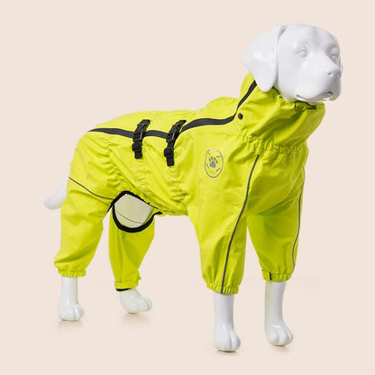 Medium Large Dog Four-legged Waterproof All Inclusive Breathable Jacket