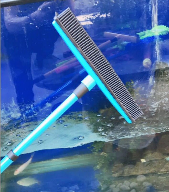 pet hair broom, dog hair removal brush, cat hair cleaning broom, retractable pet brush, rubber broom for pet hair, multi-surface pet hair remover, long handle broom, hair removal floor brush, pet cleaning accessories, indoor outdoor pet broom