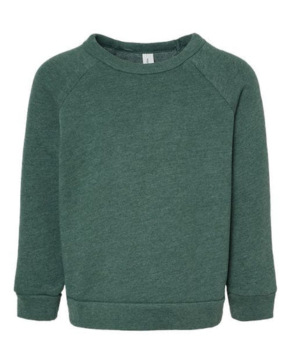 BELLA + CANVAS 3901T Toddler Sponge Fleece Raglan Crewneck Sweatshirt