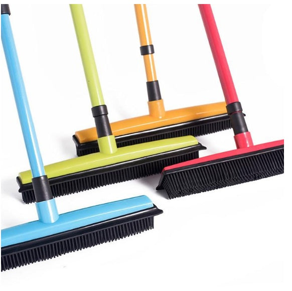 pet hair broom, dog hair removal brush, cat hair cleaning broom, retractable pet brush, rubber broom for pet hair, multi-surface pet hair remover, long handle broom, hair removal floor brush, pet cleaning accessories, indoor outdoor pet broom