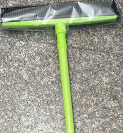 Pet Hair Removal Broom – Long Handle Rubber Floor Brush