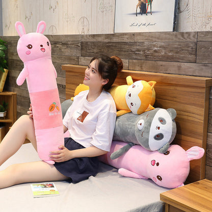 Cartoon Stuffed Animals Plush Long Pillow