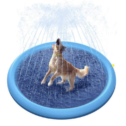 Dog Play Mat - Summer Outdoor Pool Backyard Fountain