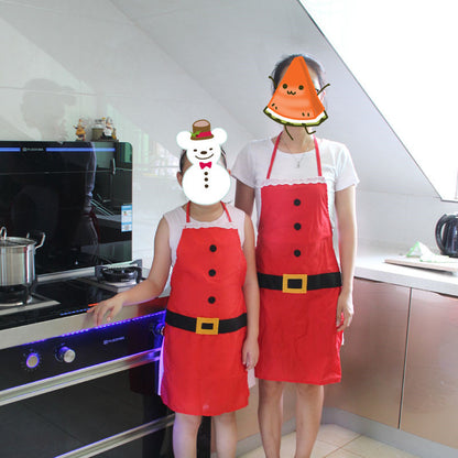 赤いメリークリスマスエプロン クリスマスエプロン 女性用 女の子用 ケーキ キッチン クックエプロン 母への新年の贈り物 ユニセックス