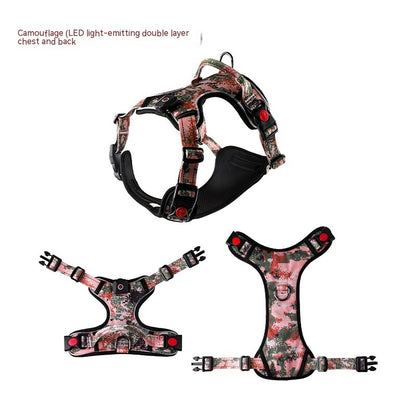 USB Rechargeable Pet LED Luminous Chest Strap