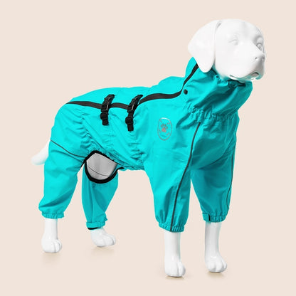 Medium Large Dog Four-legged Waterproof All Inclusive Breathable Jacket