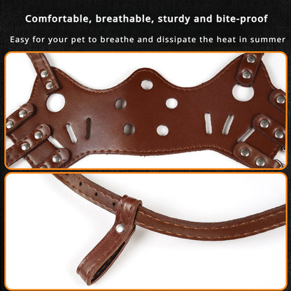 Dog Muzzle Silencer Anti-barking Bite Prevention Feeding Disorder Small Medium Large Dog Mouth Cover Teddy Golden Retriever