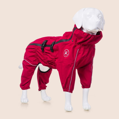Medium Large Dog Four-legged Waterproof All Inclusive Breathable Jacket
