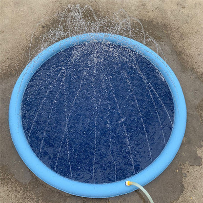 Dog Play Mat - Summer Outdoor Pool Backyard Fountain