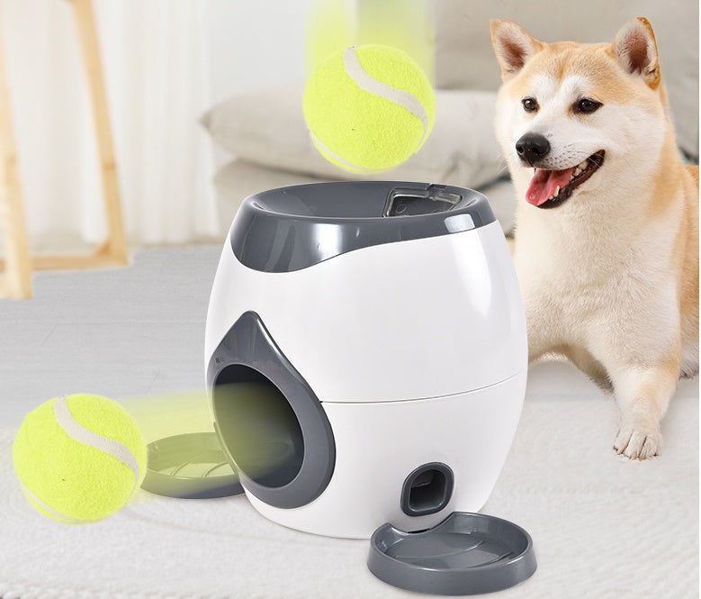 3-in-1  Smart Pet Feeder Tennis Ball Missing Device Throwing Reward Machine