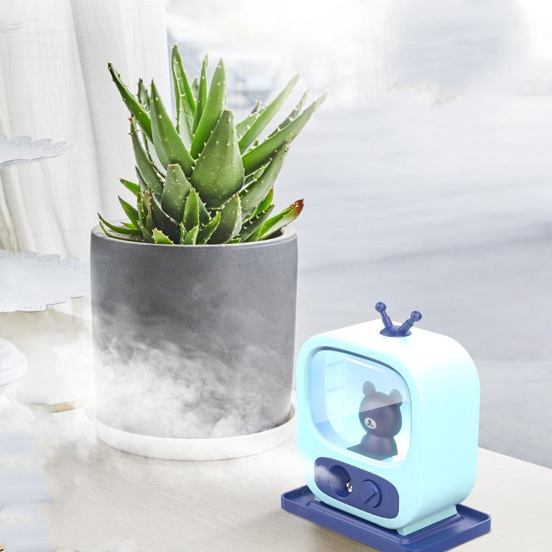 USB Diffuser Mini Air Humidifier Cute Pet Humidificador Car Aroma Mist Maker With Night Lights Purifier For Home Office Use