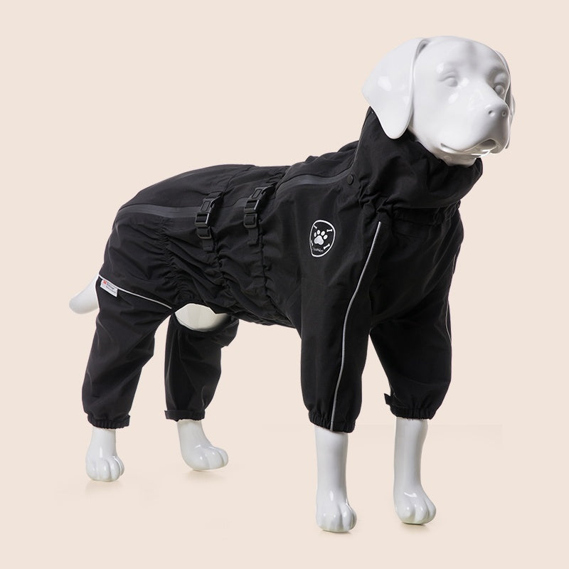 Medium Large Dog Four-legged Waterproof All Inclusive Breathable Jacket