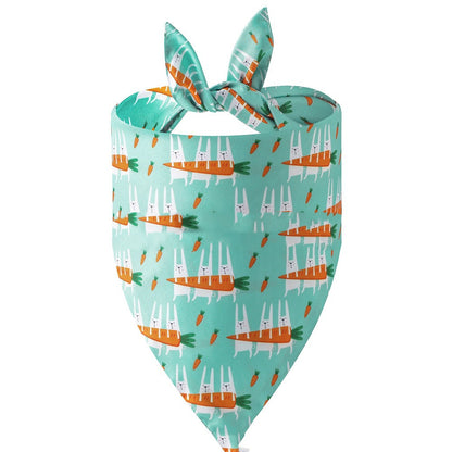 Easter Pet Spit Towel Bunny Triangular Bandage